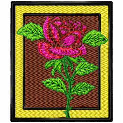 Flowers And Tree Embroidery Design 6